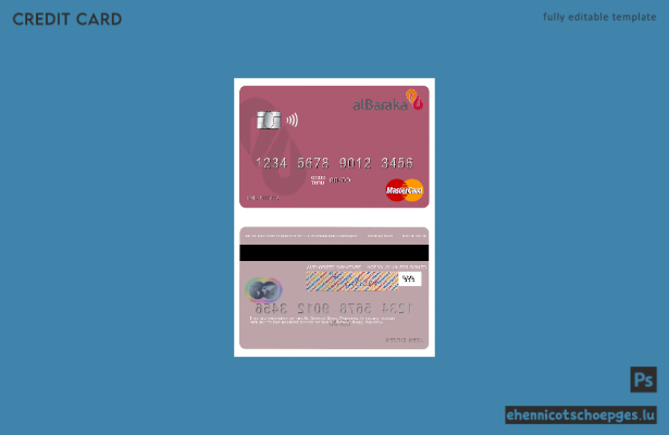 Pakistan Al Baraka Bank Mastercard Beispielvorschau
